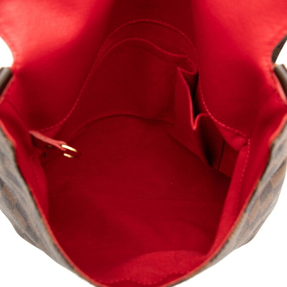 LOUIS VUITTON Authentic Brown Damier Leather Shoulder Bag - Picture 4 of 6